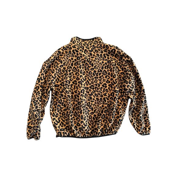 No Boundaries Girls 11-13 L Leopard Fleece 1/4 Zip Pullover Jacket Youth Teen - Picture 6 of 7
